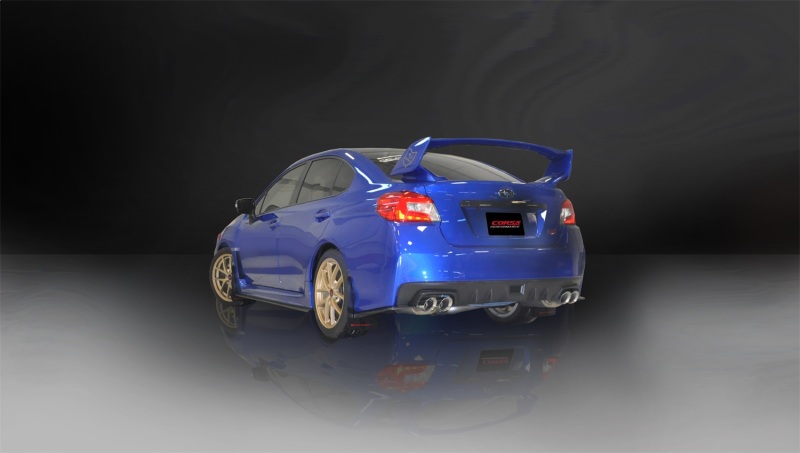 Subaru WRX STI Performance Exhaust - Dual Rear Exit - CORSA Performance - Cat Back Sport with 3.5in Tips - Polished - `15-`16